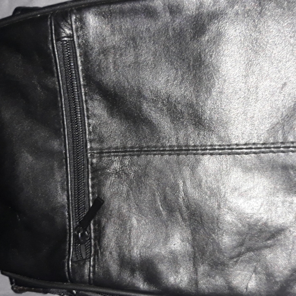 Men's little leather handbag